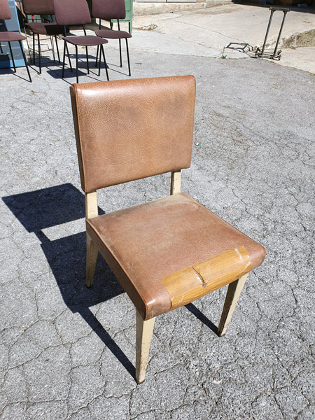 silla madera skay marron 1u.